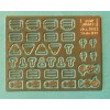 Photo-etched – special parts - buckles ( for two seats ) + safety lock